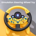 Infant Shining Eletric Simulation Steering Wheel - Image 2